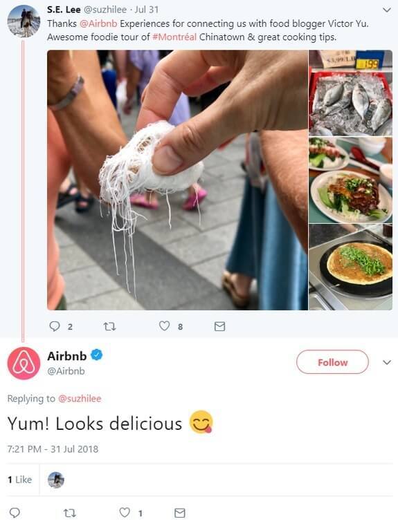 airbnb customer reply tweet