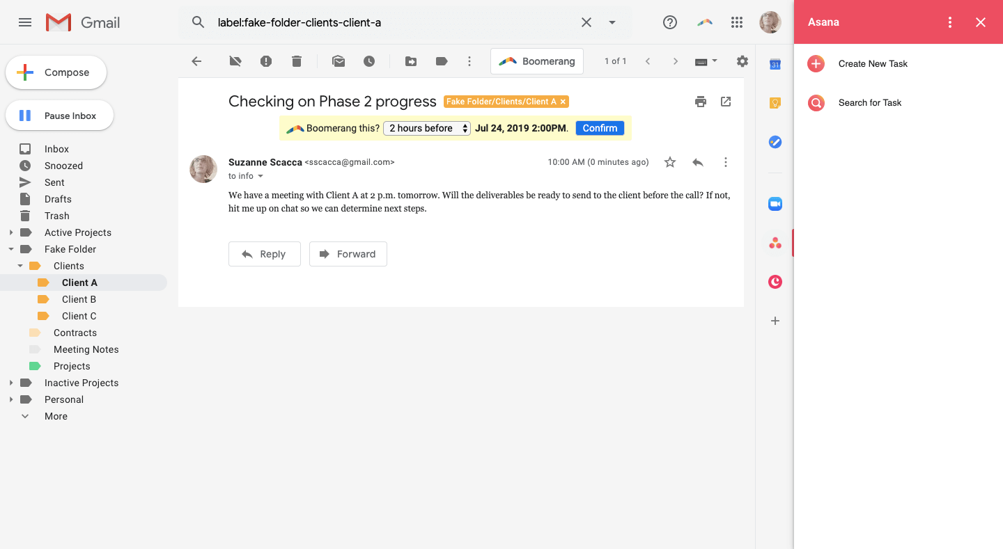 asana gmail add-on