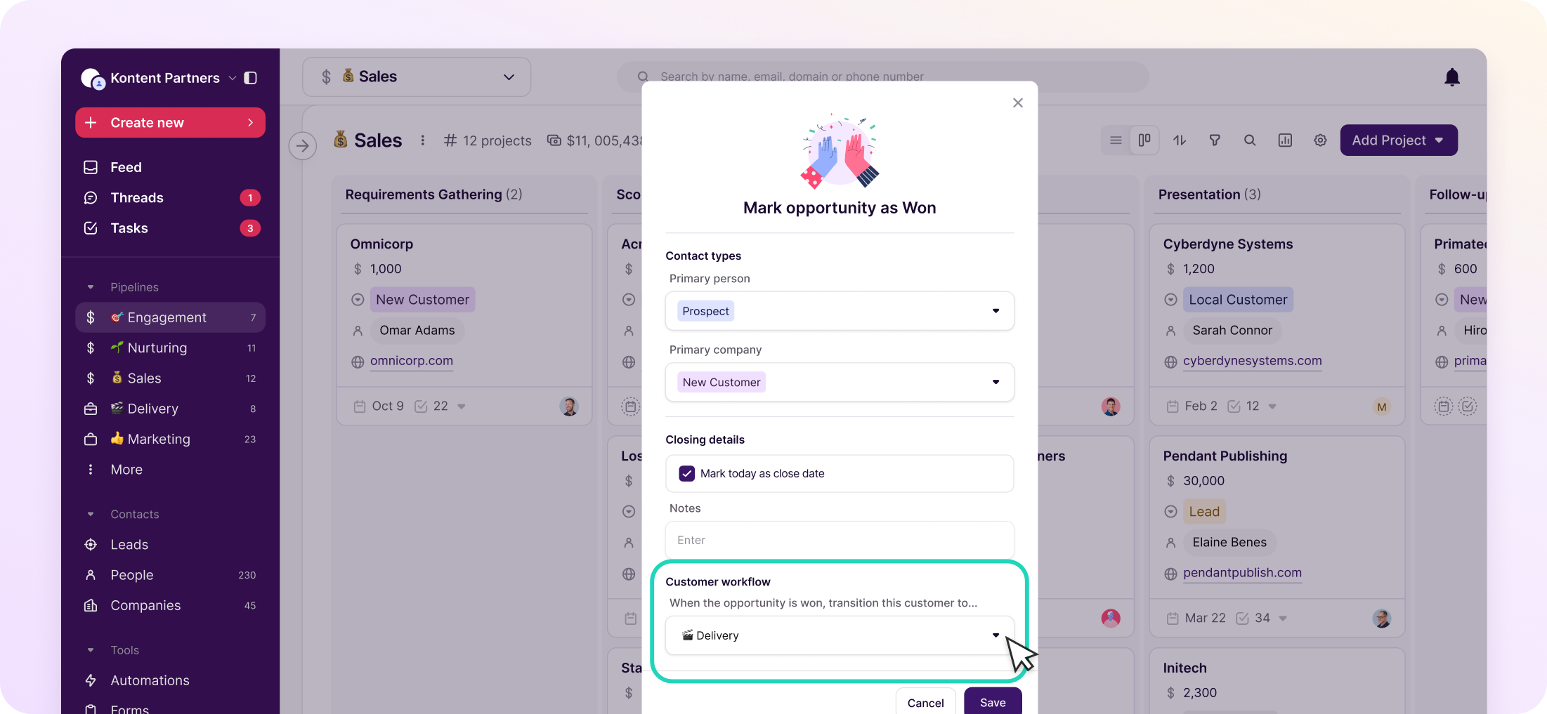 CRM for project management | Copper CRM