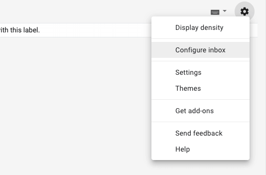 how to configure gmail inbox