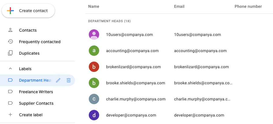 Confirm Labels