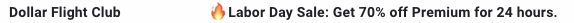 Dollar Flight Club Subject Line