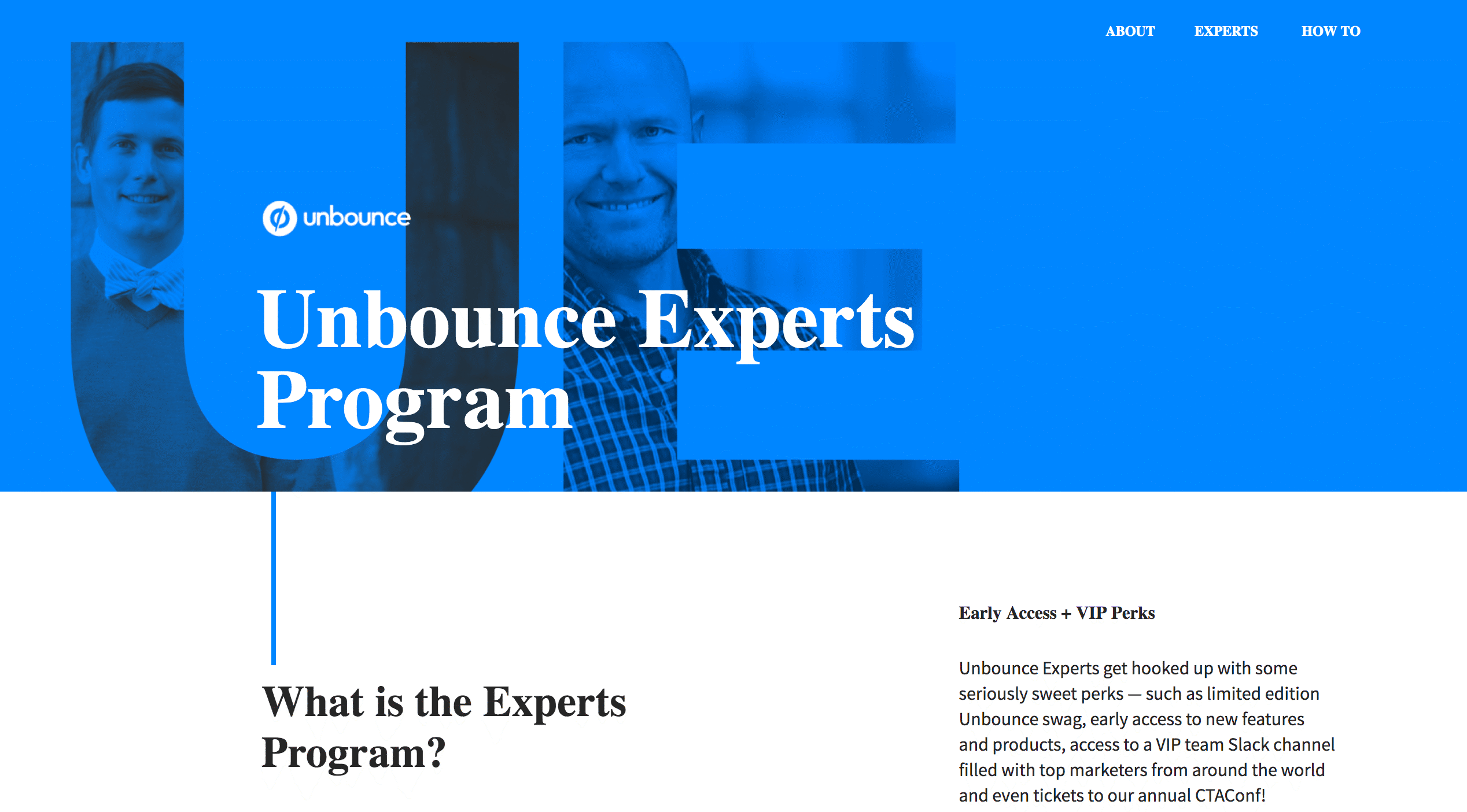 unbounce customer appreciation program