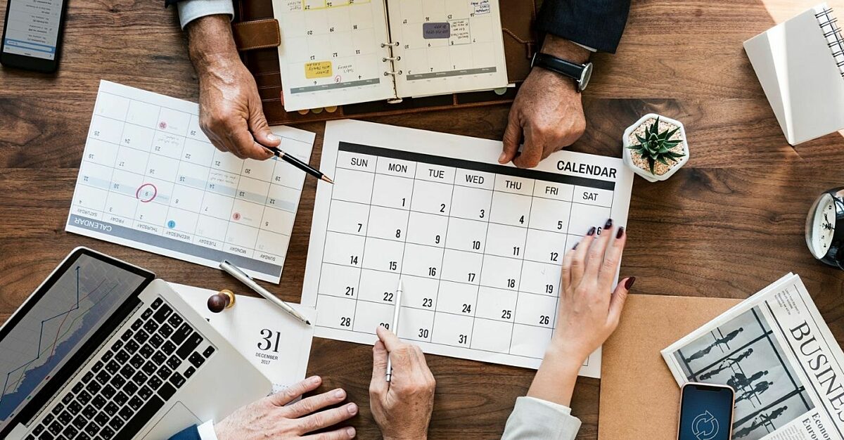 Calendar in docs sheets header