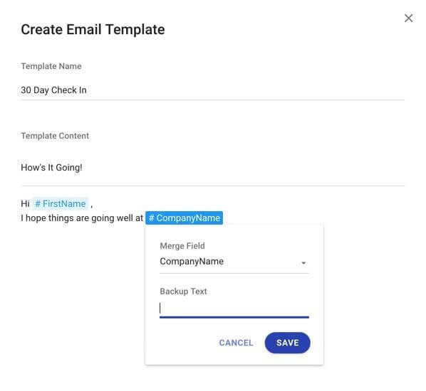 adding merge tags in copper crm
