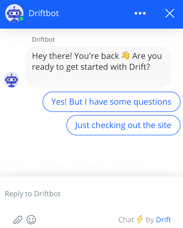 chatbot example