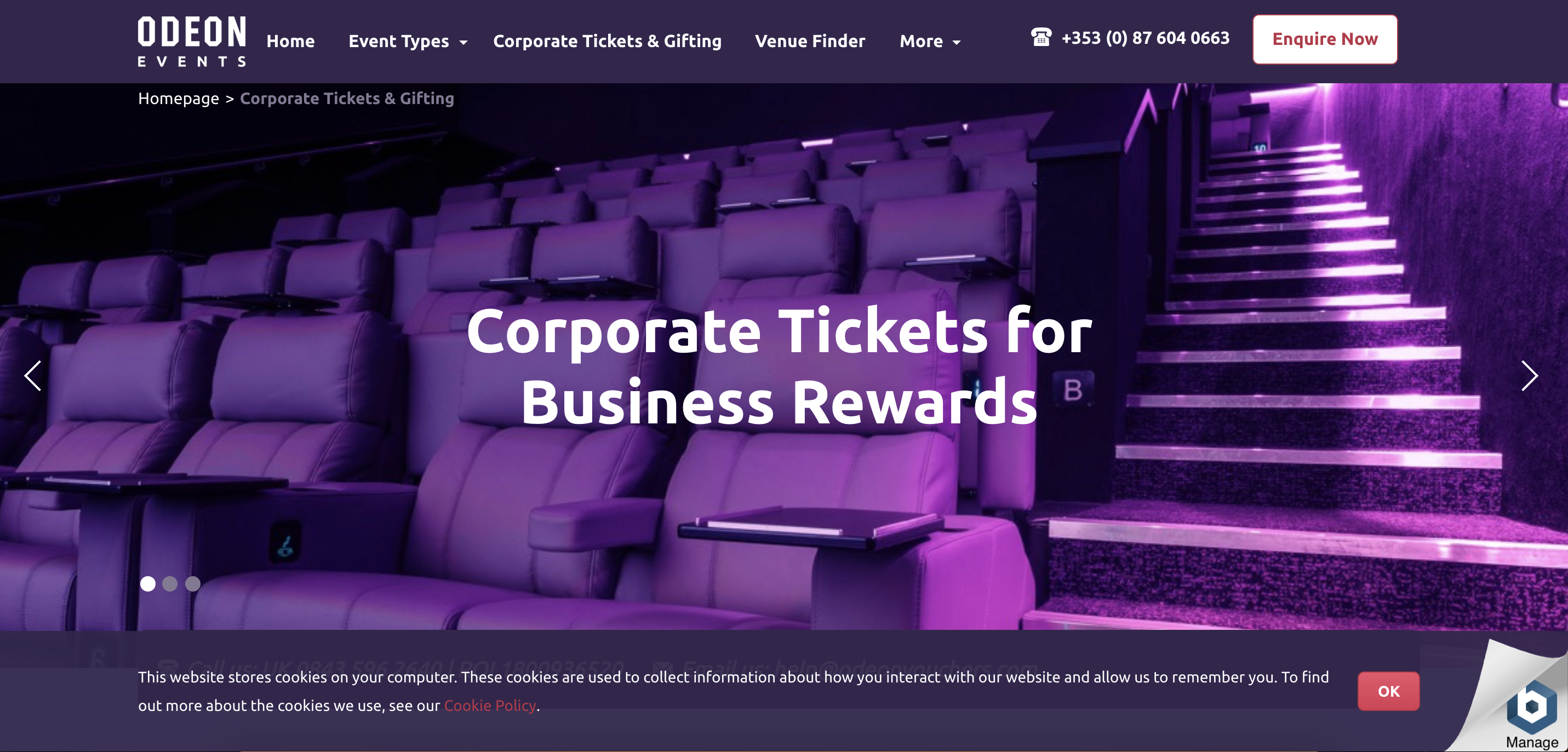 corporate tickets also make great sales incentives