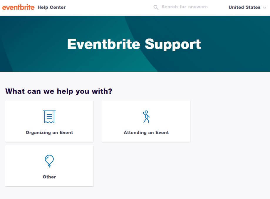 eventbrite knowledge base example