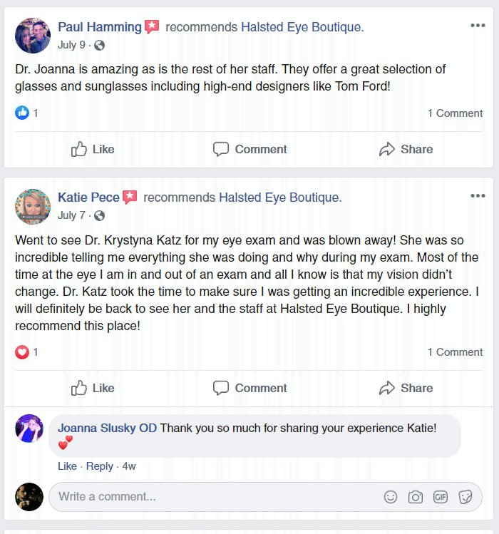 facebook reviews