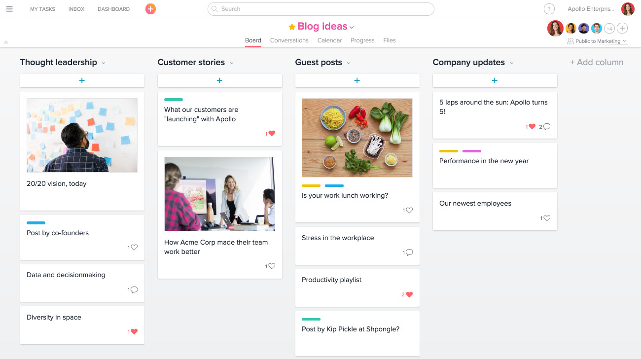 asana ideas hub