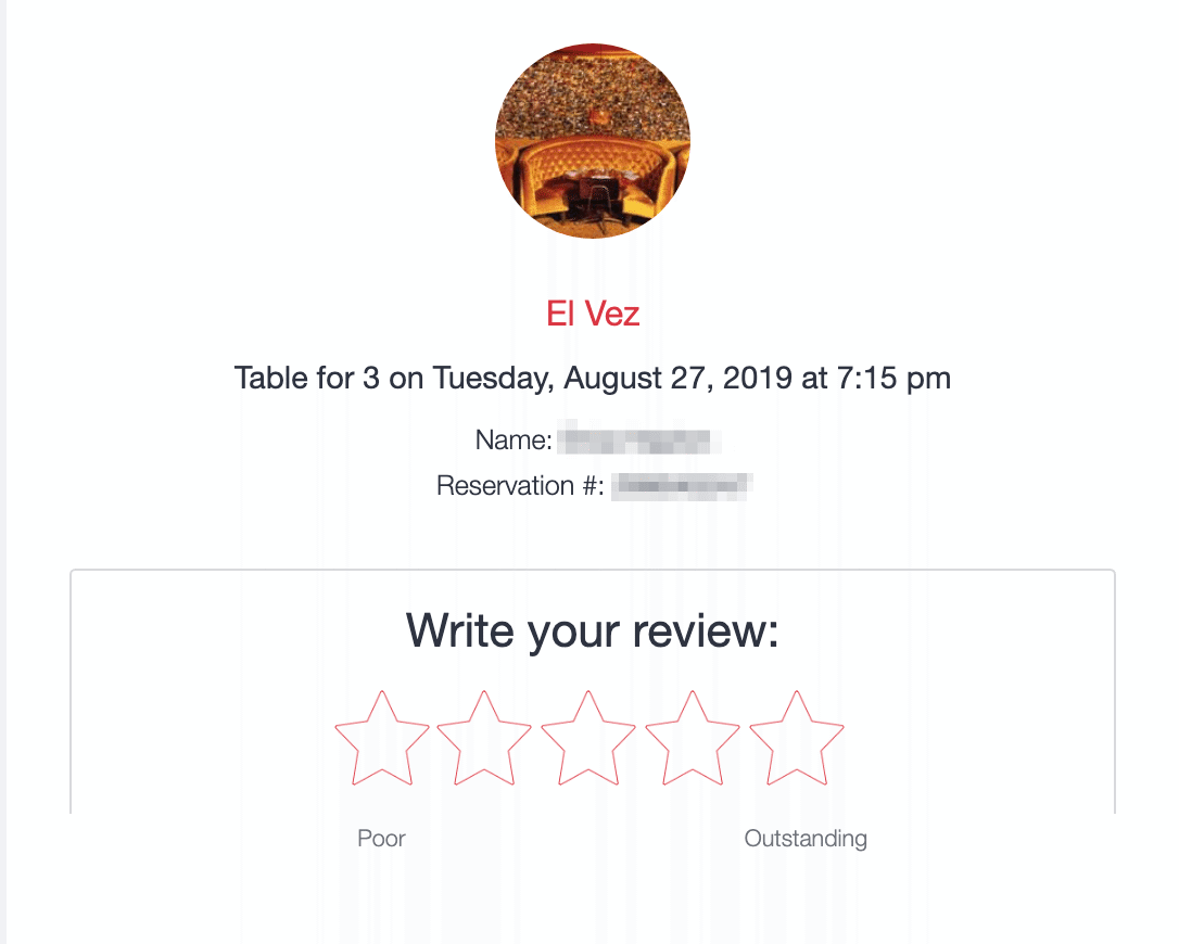 opentable feedback email