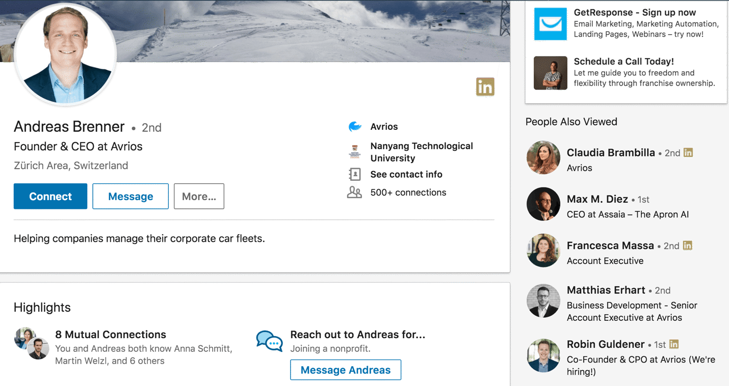 how to use "people also viewed" on linkedin