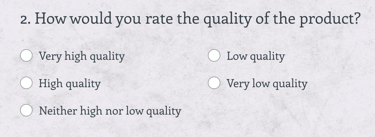 product-centric customer survey