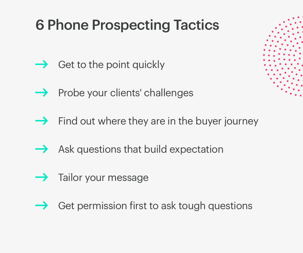 6 phone prospecting tactics.