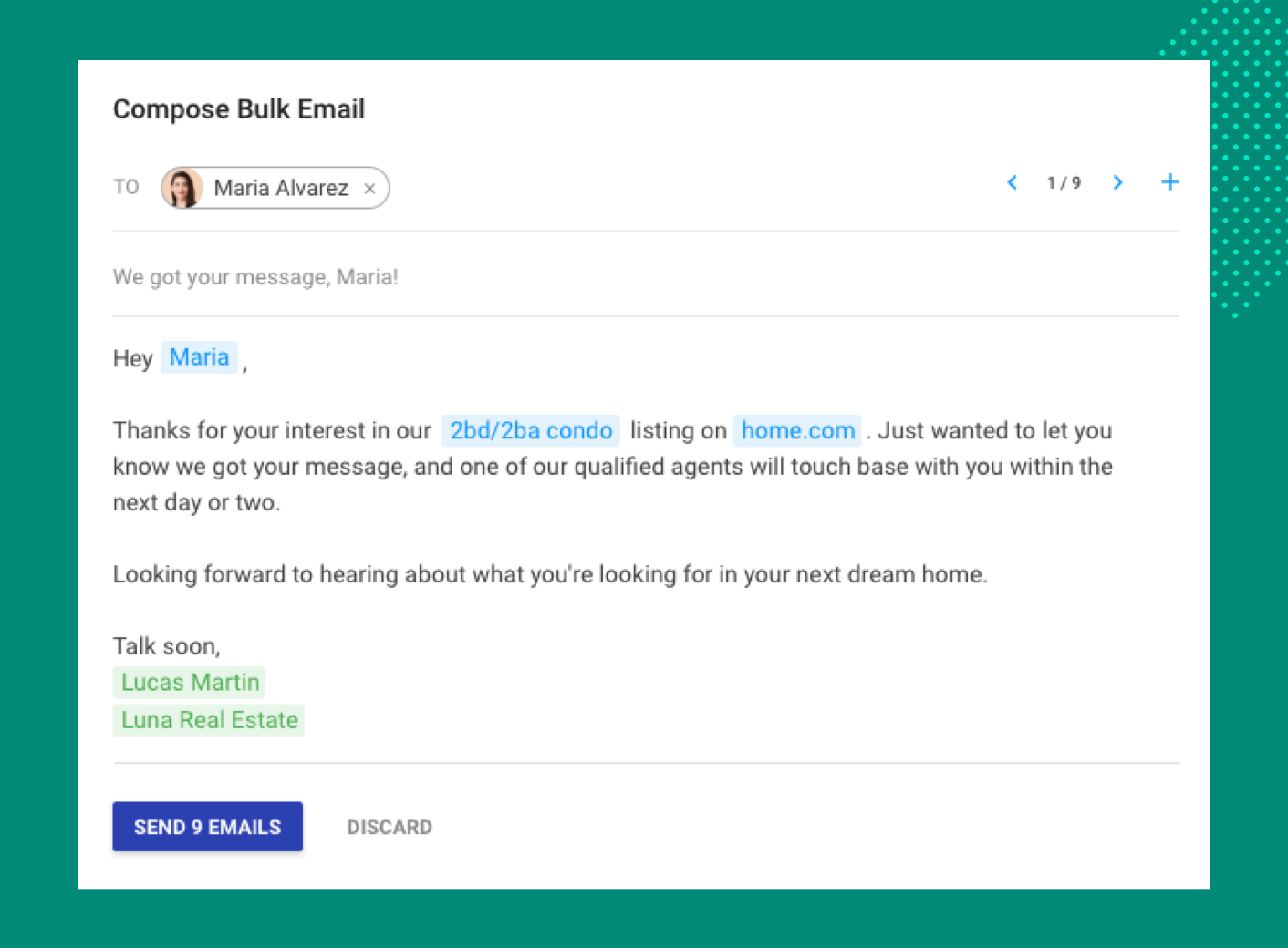 how to send bulk emails in copper crm