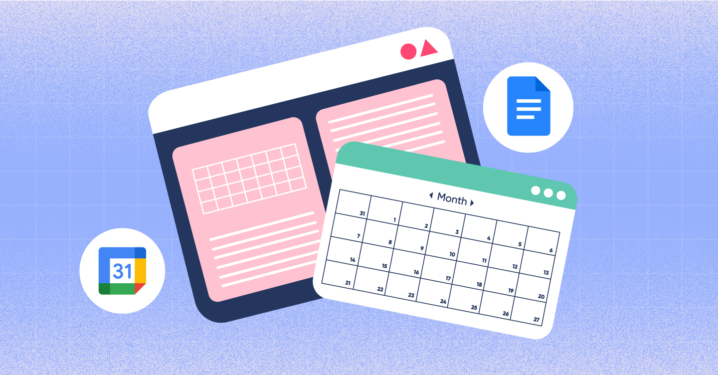 How to create a calendar in Google Docs Copper