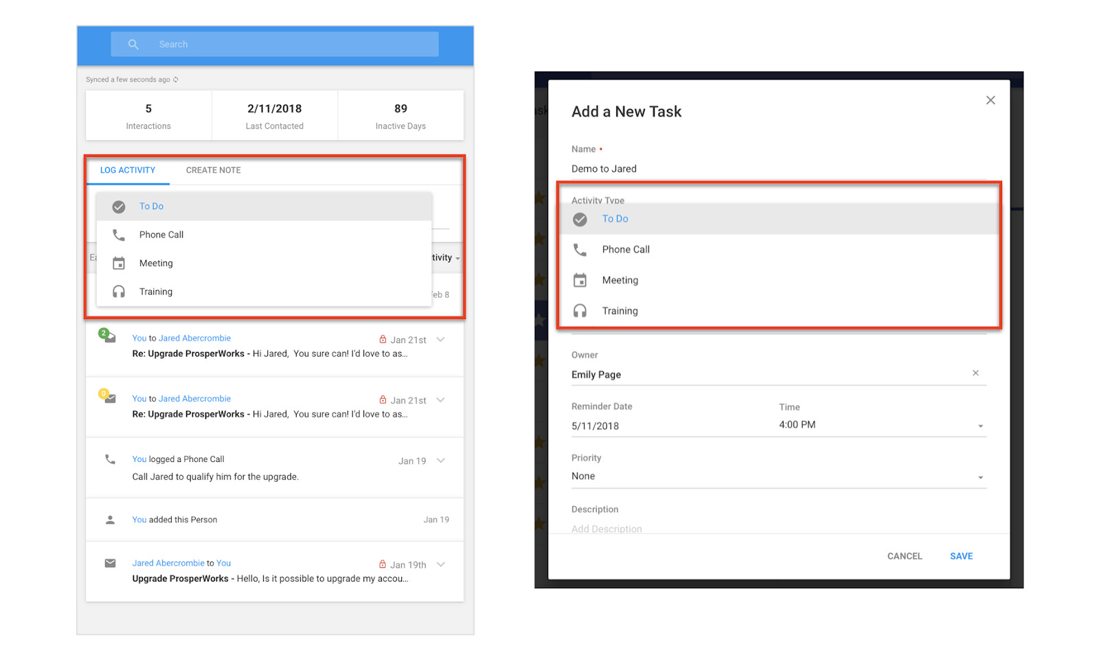 with one crm, all your activities are centralized