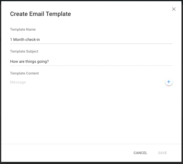 creating an email template in copper crm