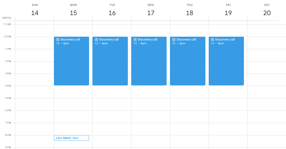 Gcal appointment slots login