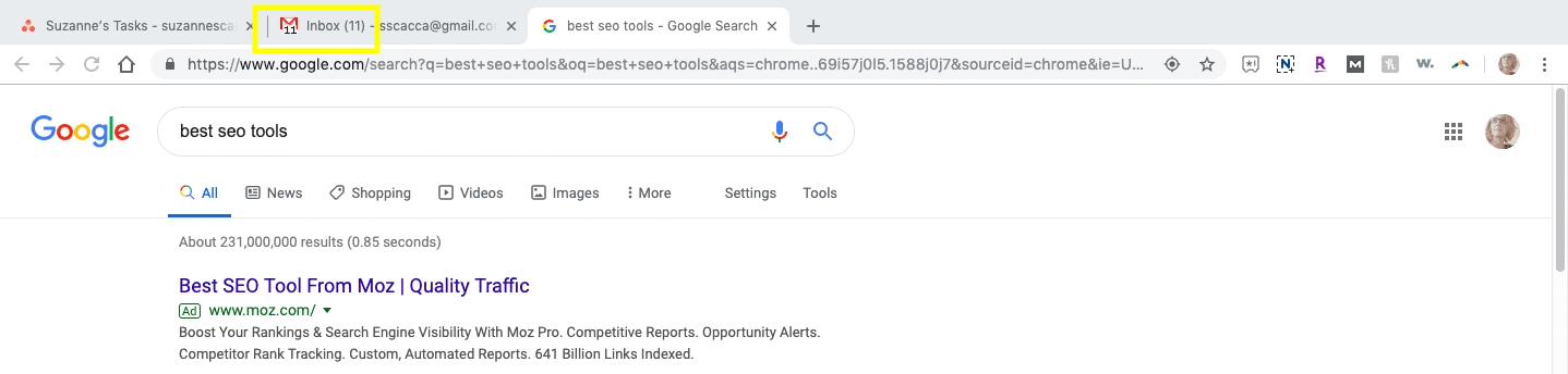 gmail notifications in browser