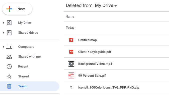 deleting files from google drive