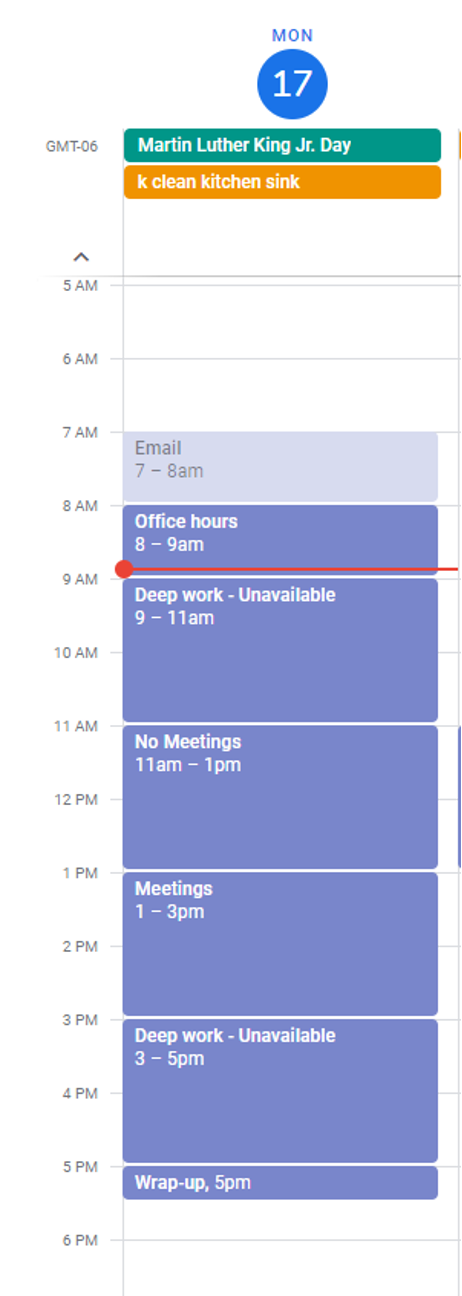 5 tips for Google Calendar time blocking | Copper CRM