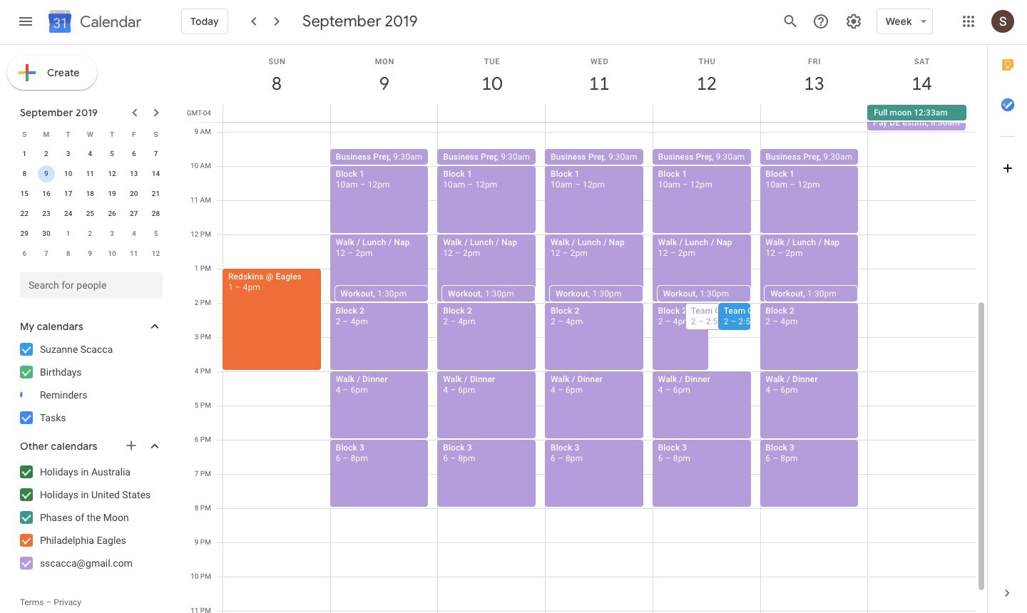 gcal for google calendar