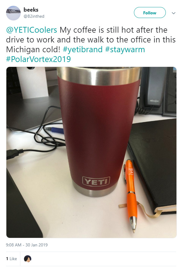 yeti mug for salespeople