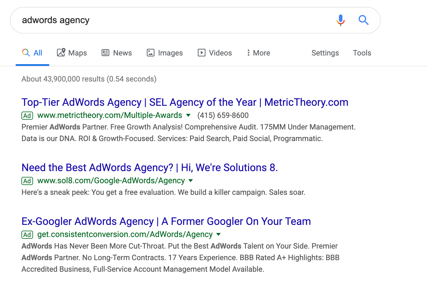getting leads through google ads