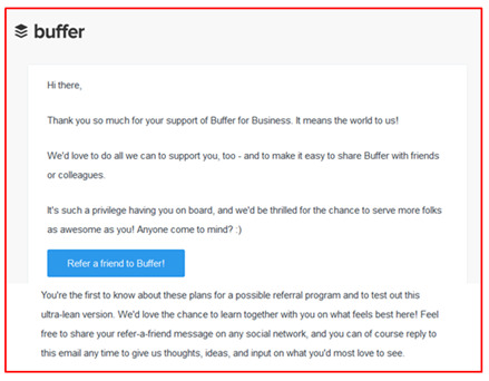 buffer referral request email