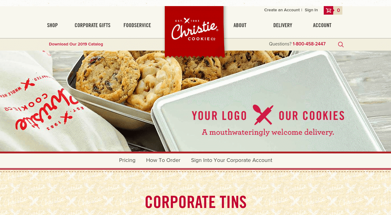 christies cookies corporate treats
