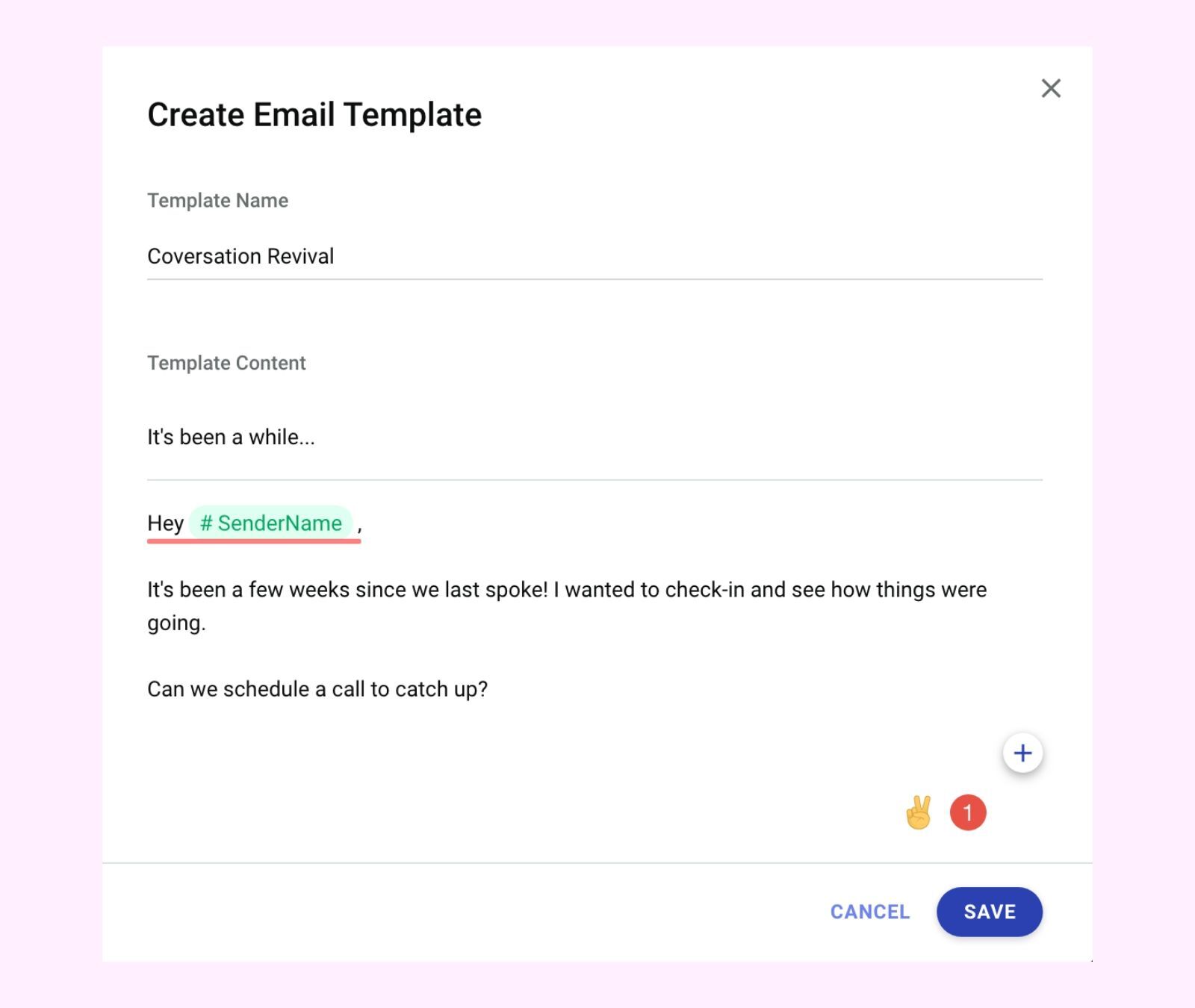 creating email template in copper