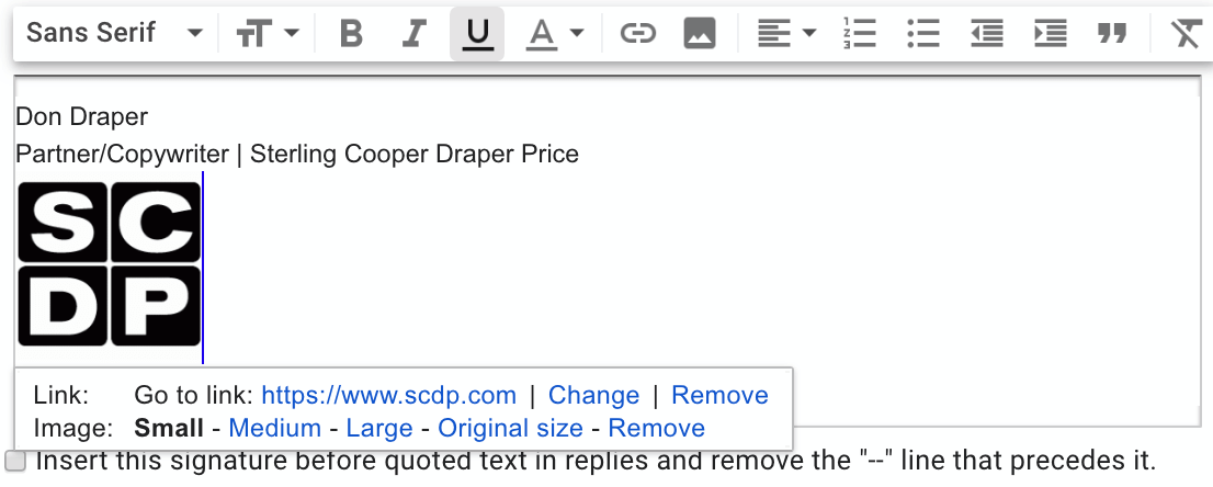 How To Hyperlink In Gmail Messages & Signatures | Copper