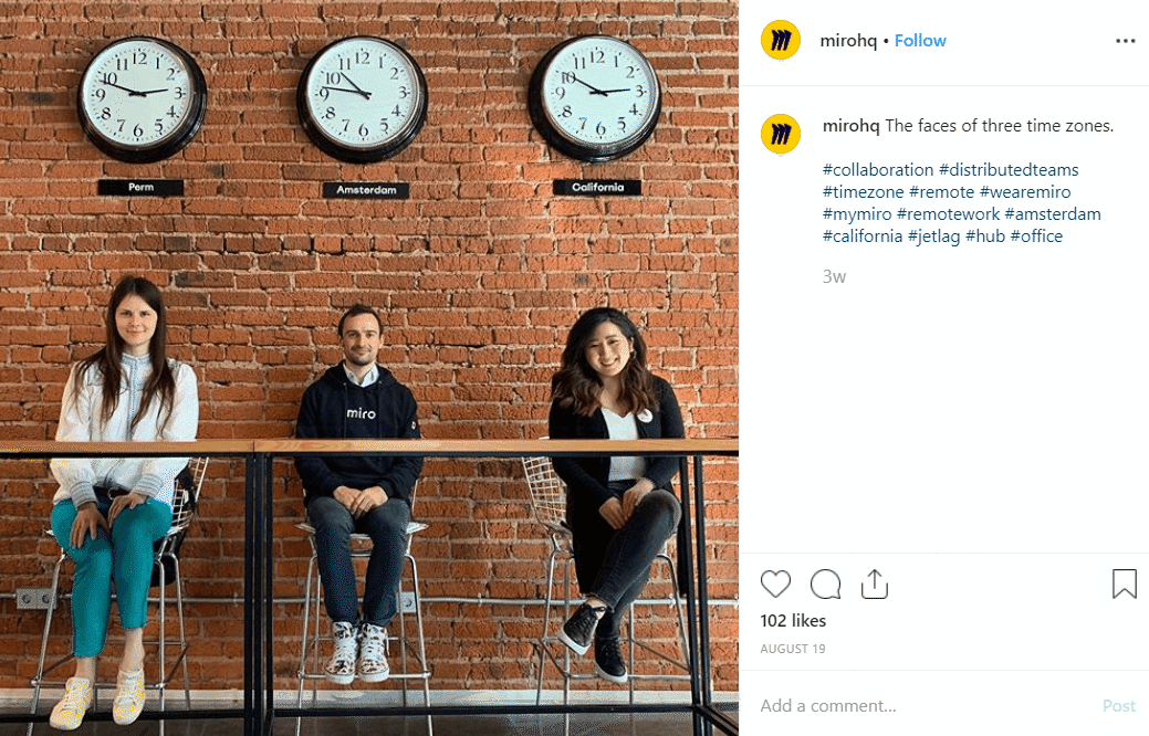 employee photos on instagram