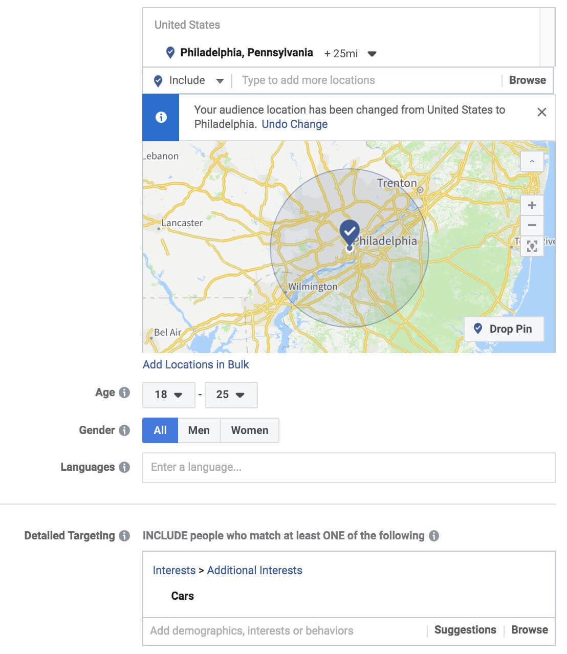 facebook ad targeting for leads