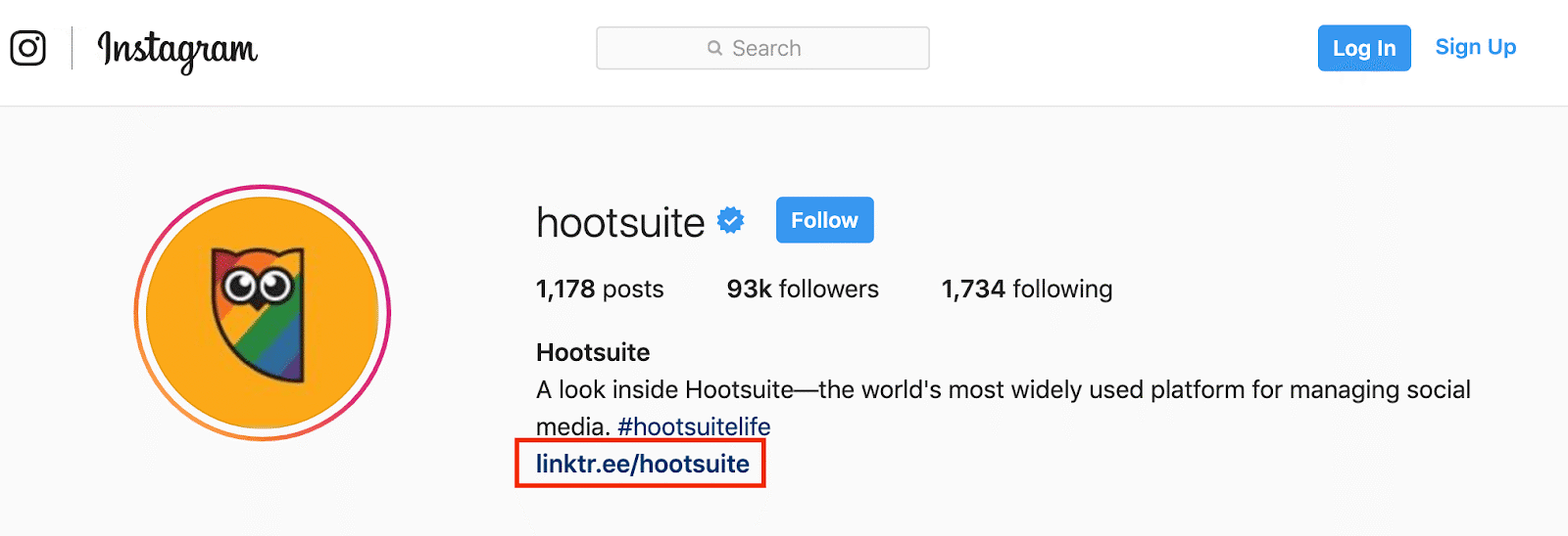 hootsuite instagram social selling