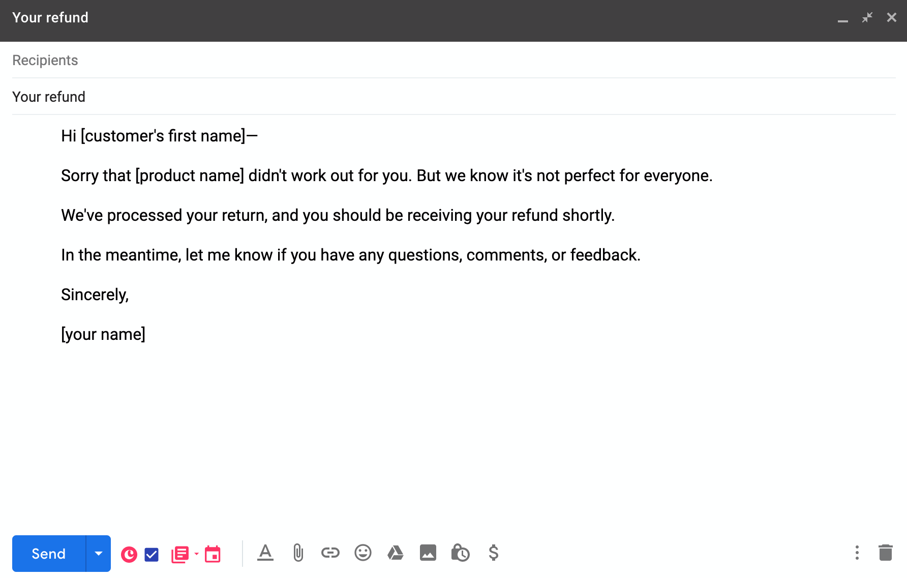 New Customer Welcome Email