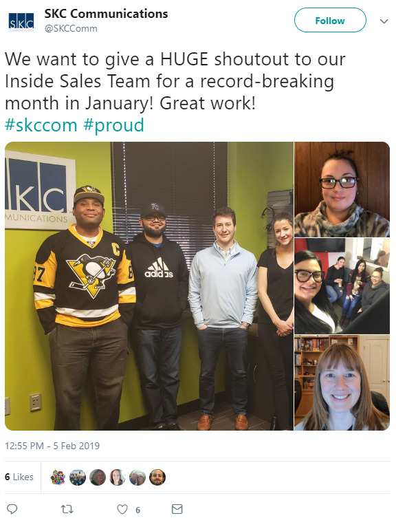 sales team shoutout