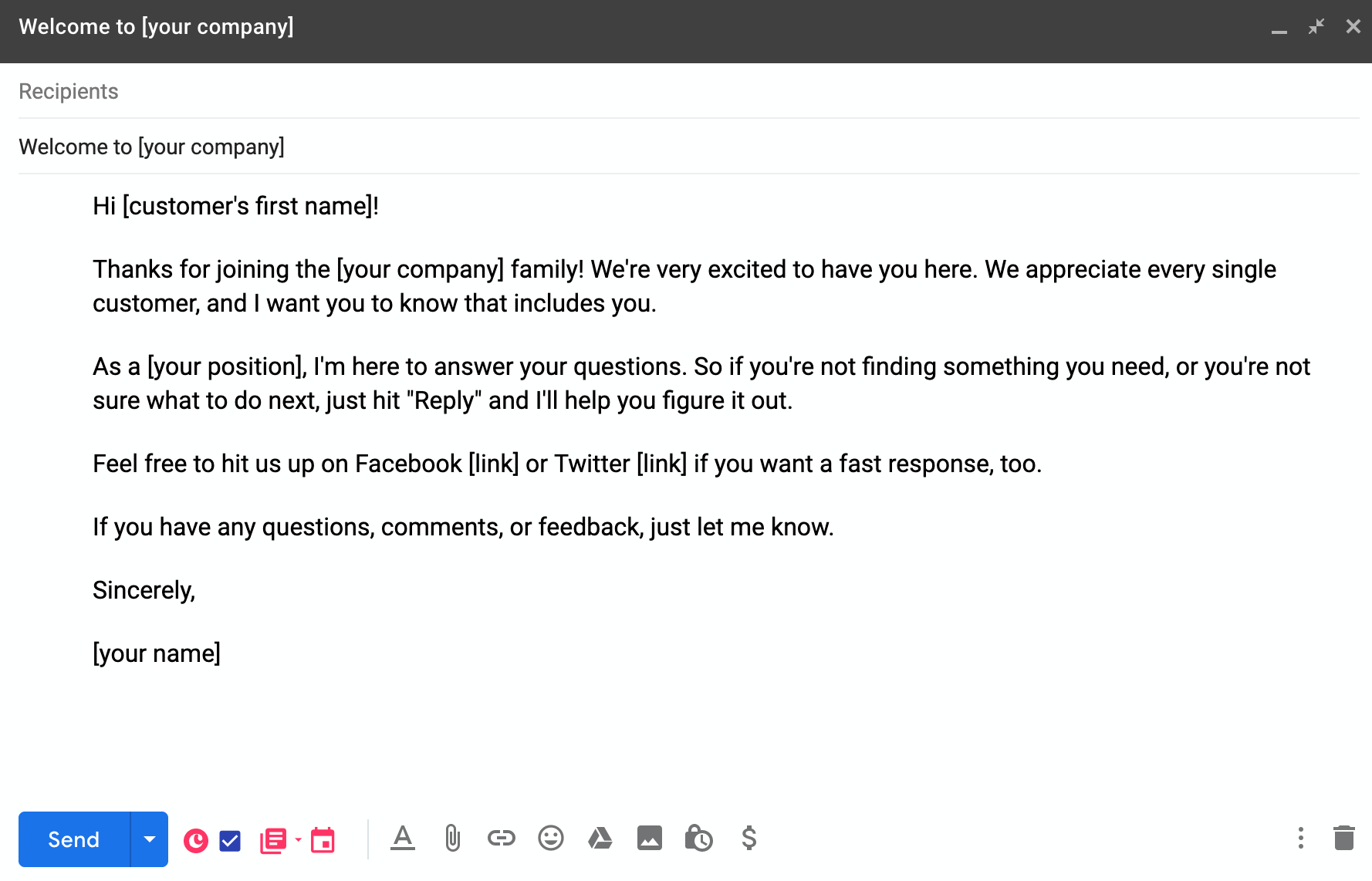 Email Response To Client Request Sample