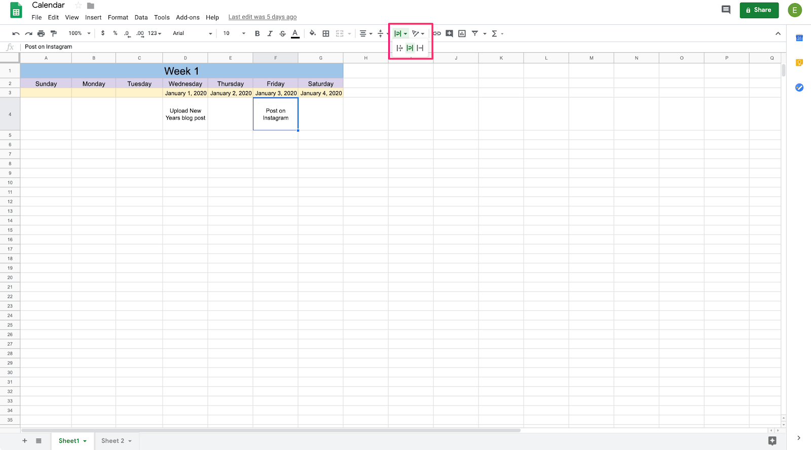 how to wrap text in google sheets