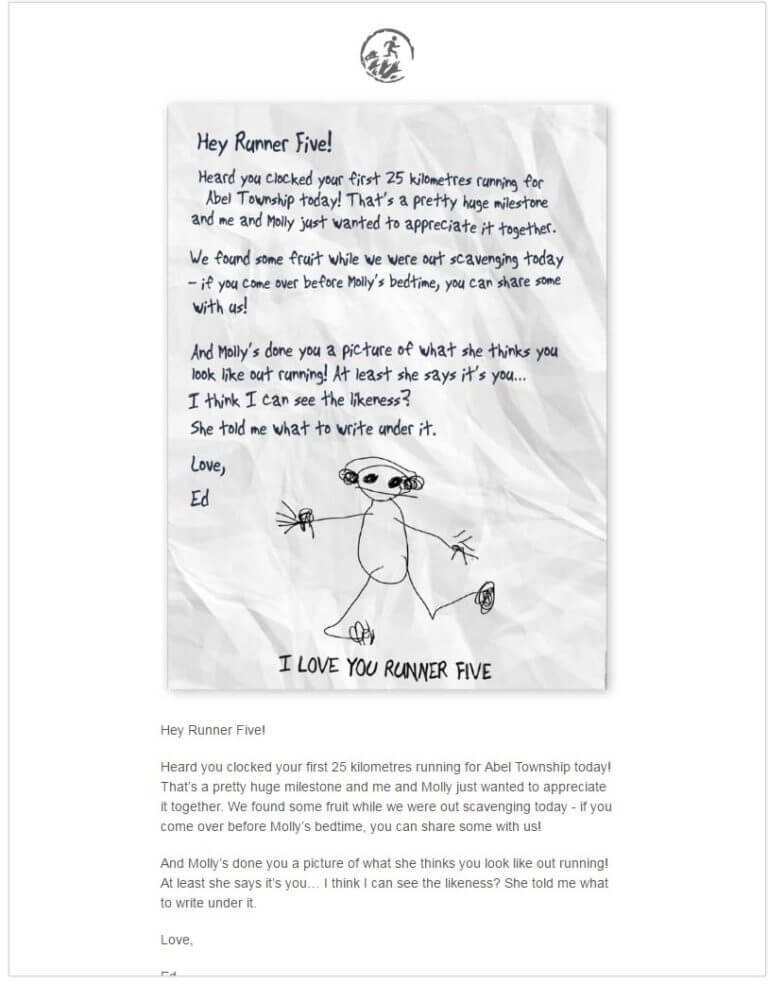 Handwritten customer engagement drip email campaign